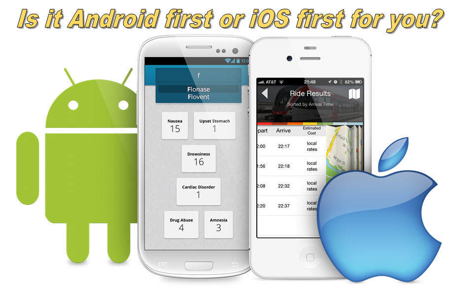 Develop mobile app first on iOS or Android
